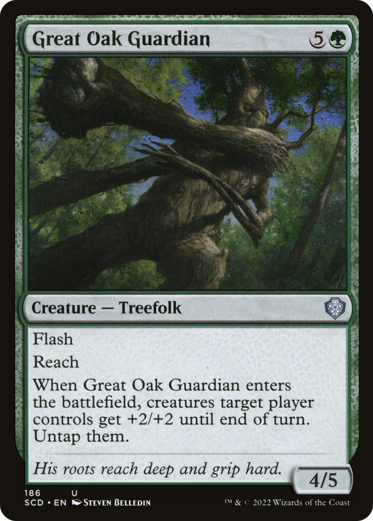 Great Oak Guardian (SCD-186) - Starter Commander Decks - Premium MTG Single from Wizards of the Coast - Just $0.08! Shop now at Game Crave Tournament Store