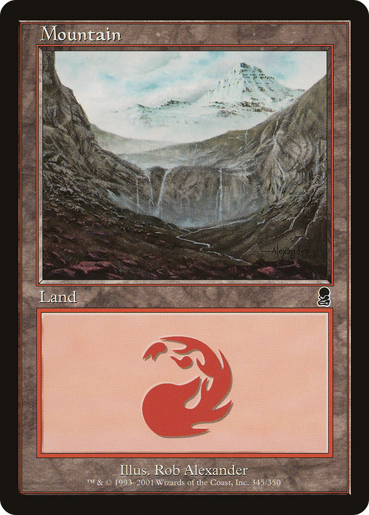 Mountain (ODY-345) - Odyssey - Premium MTG Single from Wizards of the Coast - Just $0.18! Shop now at Game Crave Tournament Store