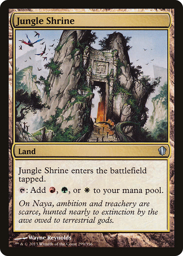 Jungle Shrine (C13-299) - Commander 2013 - Premium MTG Single from Wizards of the Coast - Just $0.26! Shop now at Game Crave Tournament Store