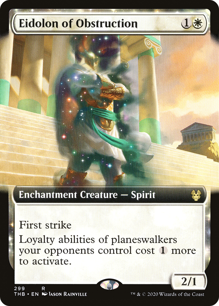 Eidolon of Obstruction (THB-299) - Theros Beyond Death: (Extended Art, nyxtouched) - Premium MTG Single from Wizards of the Coast - Just $0.08! Shop now at Game Crave Tournament Store