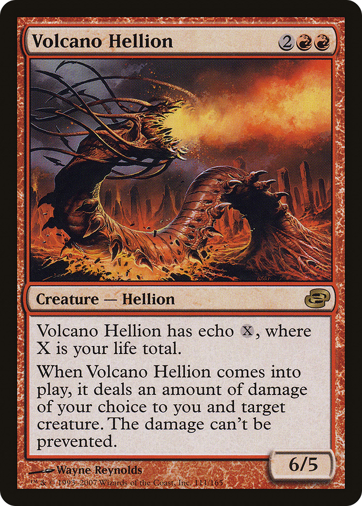 Volcano Hellion (PLC-111) - Planar Chaos Foil - Premium MTG Single from Wizards of the Coast - Just $10.54! Shop now at Game Crave Tournament Store
