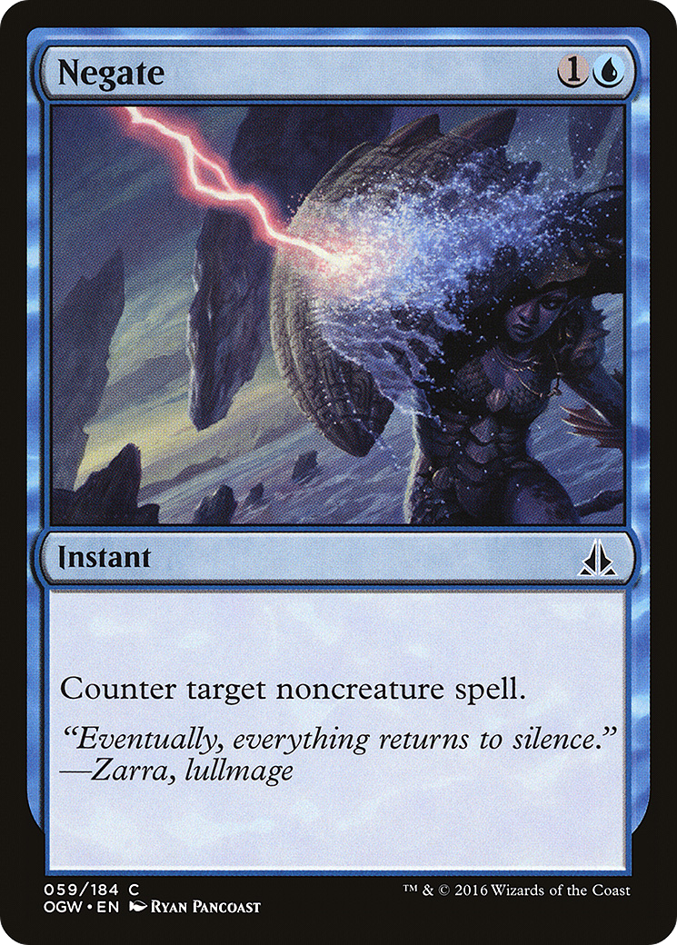 Negate (OGW-059) - Oath of the Gatewatch Foil - Premium MTG Single from Wizards of the Coast - Just $0.53! Shop now at Game Crave Tournament Store