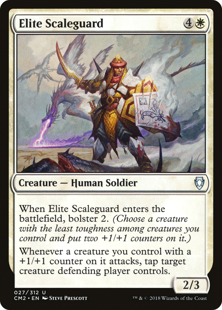 Elite Scaleguard (CM2-027) - Commander Anthology Volume II - Premium MTG Single from Wizards of the Coast - Just $0.25! Shop now at Game Crave Tournament Store