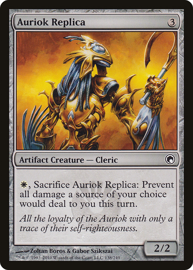 Auriok Replica (SOM-138) - Scars of Mirrodin Foil - Premium MTG Single from Wizards of the Coast - Just $0.30! Shop now at Game Crave Tournament Store