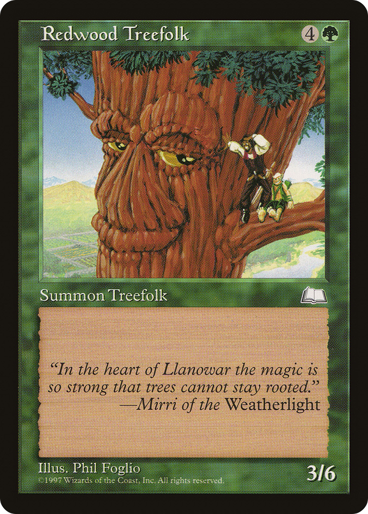 Redwood Treefolk (WTH-138) - Weatherlight - Premium MTG Single from Wizards of the Coast - Just $0.08! Shop now at Game Crave Tournament Store