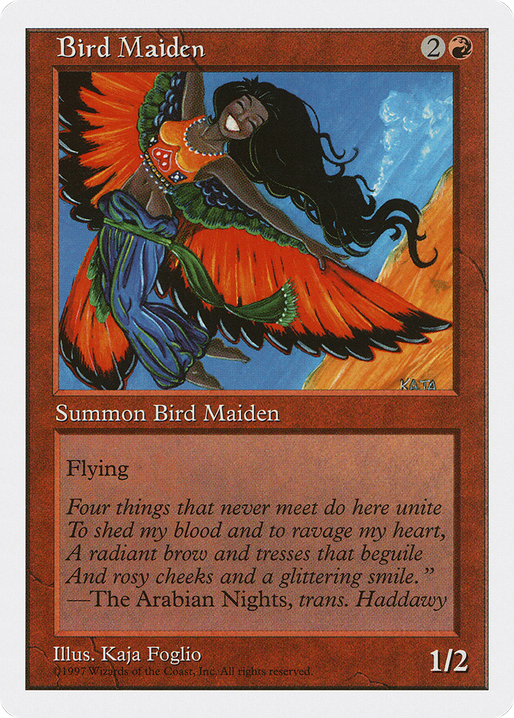 Bird Maiden (5ED-211) - Fifth Edition - Premium MTG Single from Wizards of the Coast - Just $0.25! Shop now at Game Crave Tournament Store