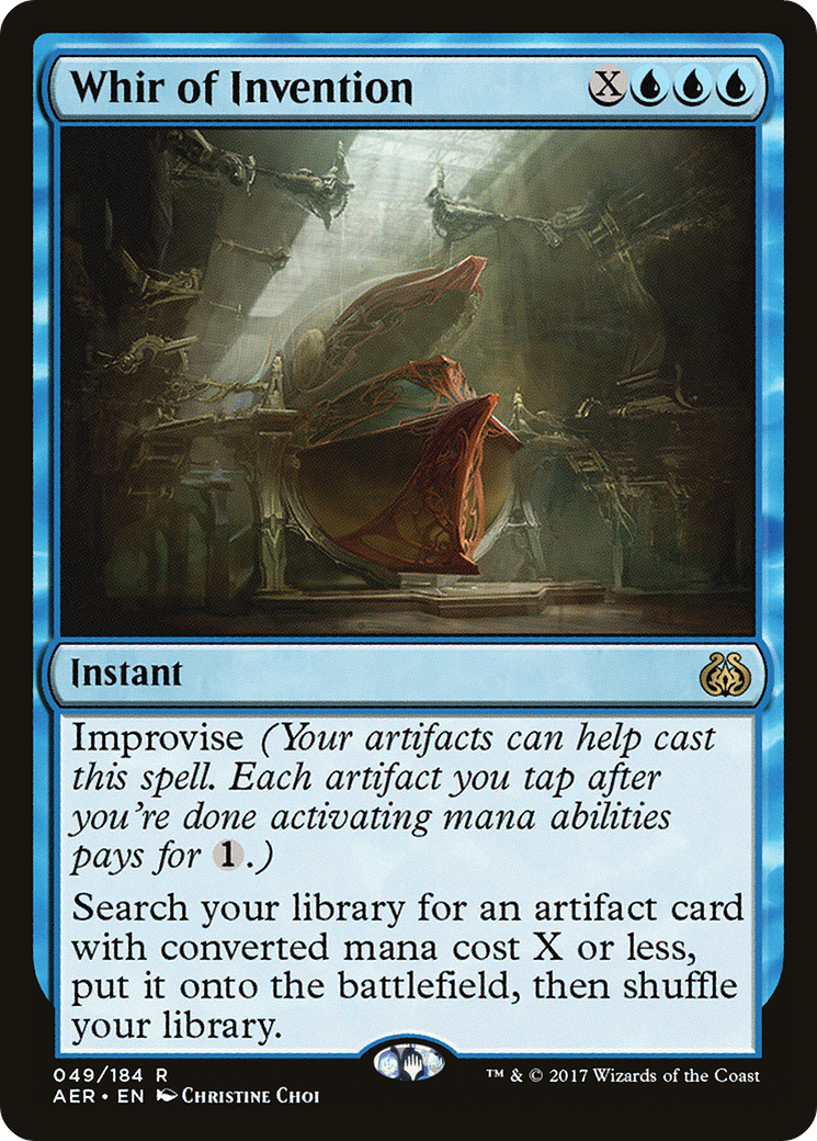 Whir of Invention (AER-049) - Aether Revolt Foil - Premium MTG Single from Wizards of the Coast - Just $10.35! Shop now at Game Crave Tournament Store