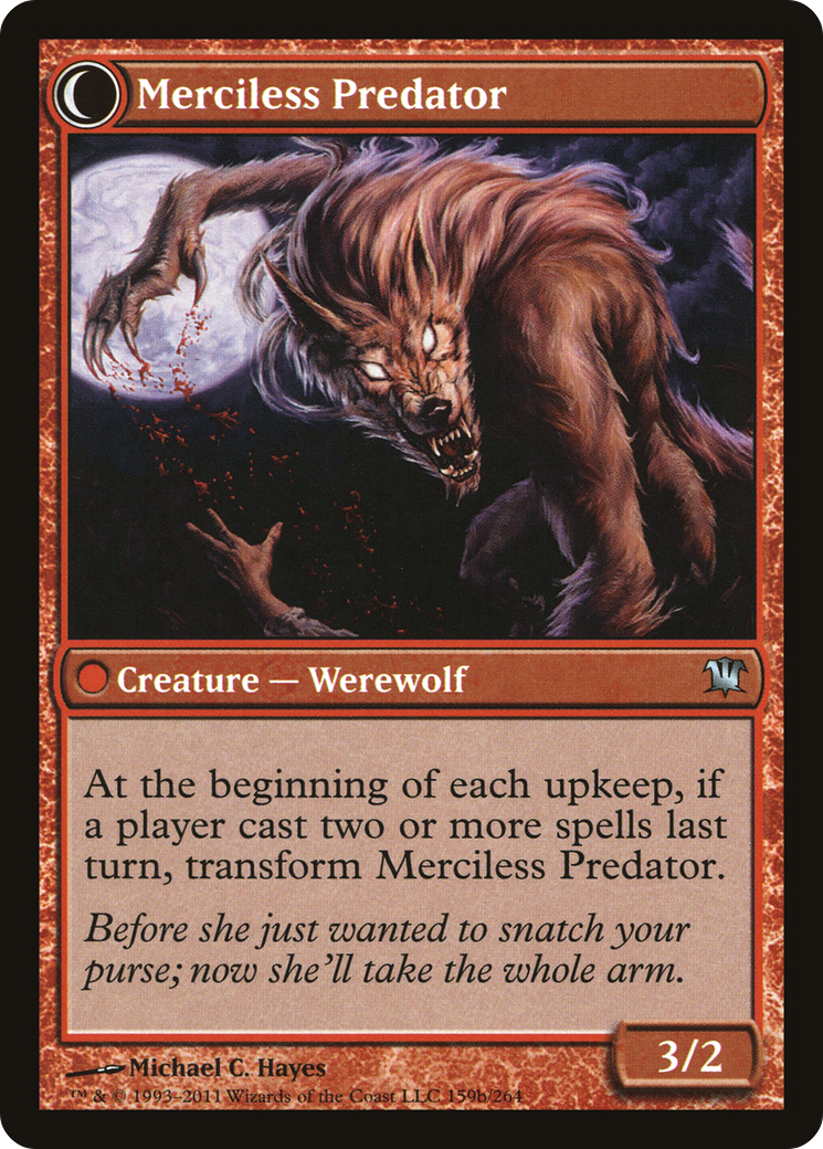 Reckless Waif // Merciless Predator (ISD-159) - Innistrad: (Double Faced Transform) - Premium MTG Single from Wizards of the Coast - Just $0.08! Shop now at Game Crave Tournament Store