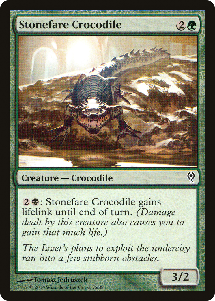 Stonefare Crocodile (DDM-056) - Duel Decks: Jace vs. Vraska - Premium MTG Single from Wizards of the Coast - Just $0.25! Shop now at Game Crave Tournament Store
