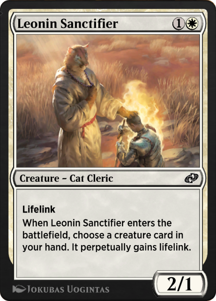 Leonin Sanctifier (J21-004) - Jumpstart: Historic Horizons - Premium MTG Single from Wizards of the Coast - Just $0! Shop now at Game Crave Tournament Store