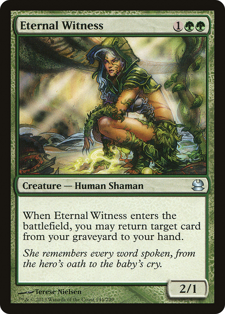 Eternal Witness (MMA-144) - Modern Masters Foil - Premium MTG Single from Wizards of the Coast - Just $1.63! Shop now at Game Crave Tournament Store