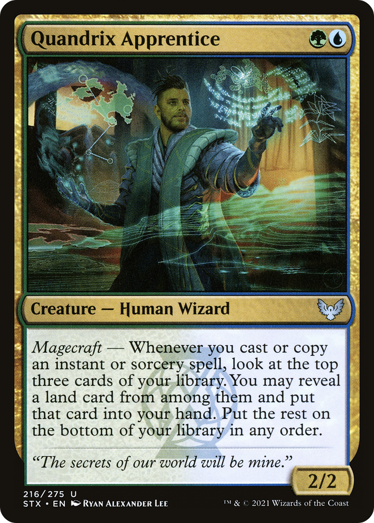 Quandrix Apprentice (STX-216) - Strixhaven: School of Mages Foil - Premium MTG Single from Wizards of the Coast - Just $0.08! Shop now at Game Crave Tournament Store