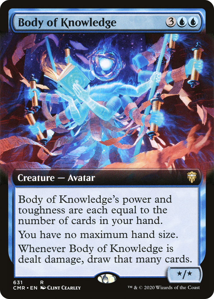 Body of Knowledge (CMR-631) - Commander Legends: (Extended Art) - Premium MTG Single from Wizards of the Coast - Just $0.40! Shop now at Game Crave Tournament Store