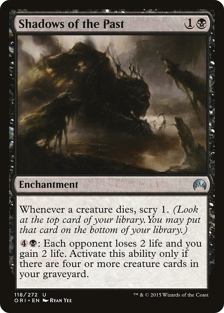 Shadows of the Past (ORI-118) - Magic Origins - Premium MTG Single from Wizards of the Coast - Just $0.08! Shop now at Game Crave Tournament Store