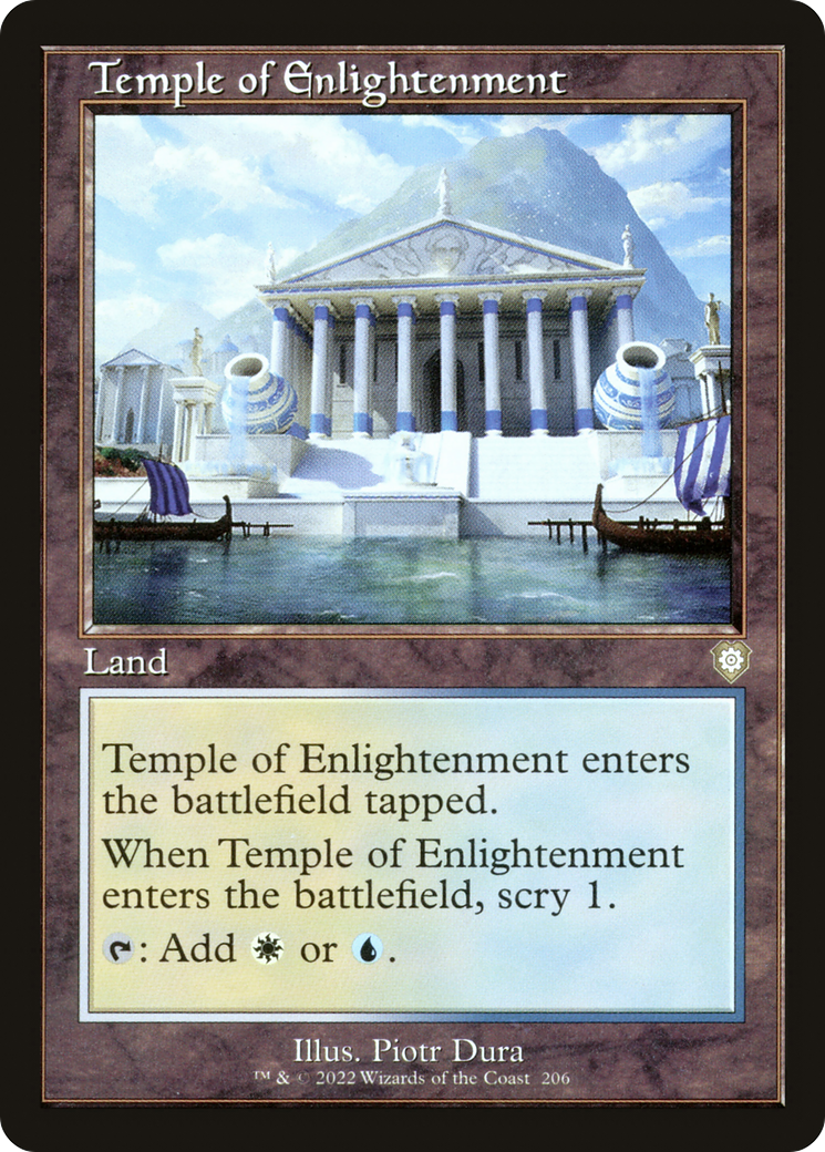 Temple of Enlightenment (BRC-206) - The Brothers' War Commander - Premium MTG Single from Wizards of the Coast - Just $0.08! Shop now at Game Crave Tournament Store