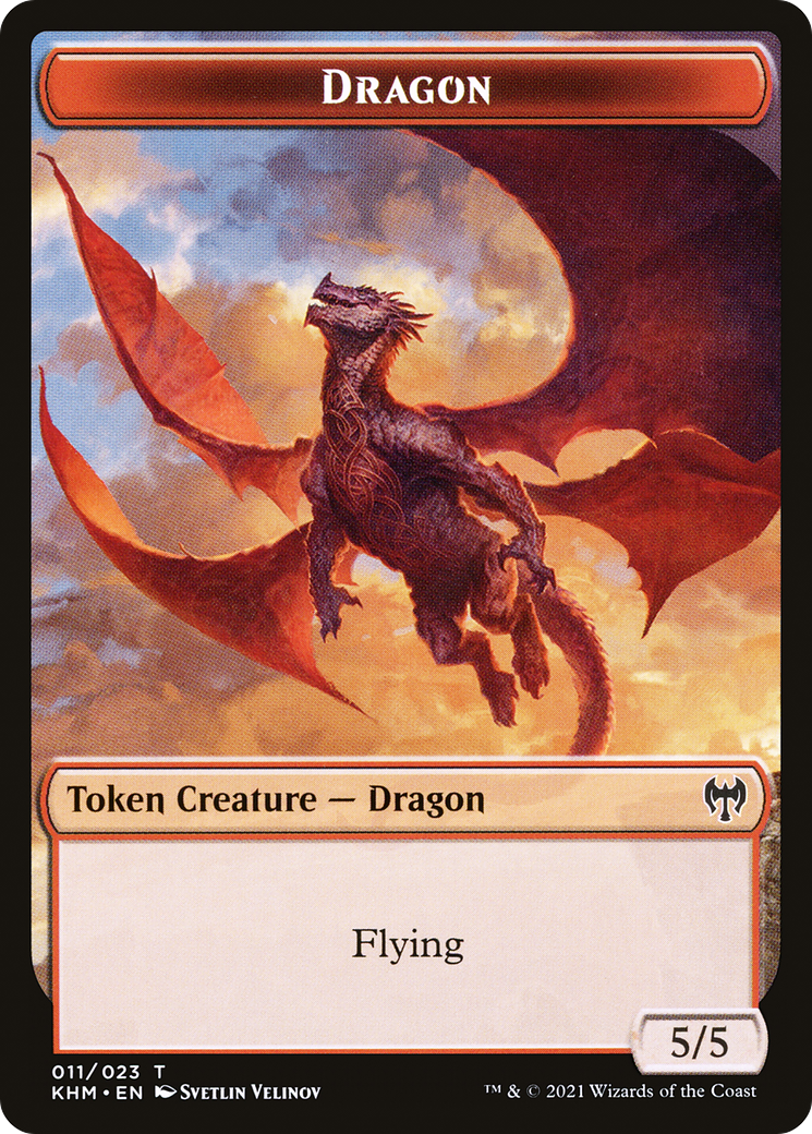Dragon (TKHM-011) - Kaldheim Tokens - Premium MTG Single from Wizards of the Coast - Just $0! Shop now at Game Crave Tournament Store