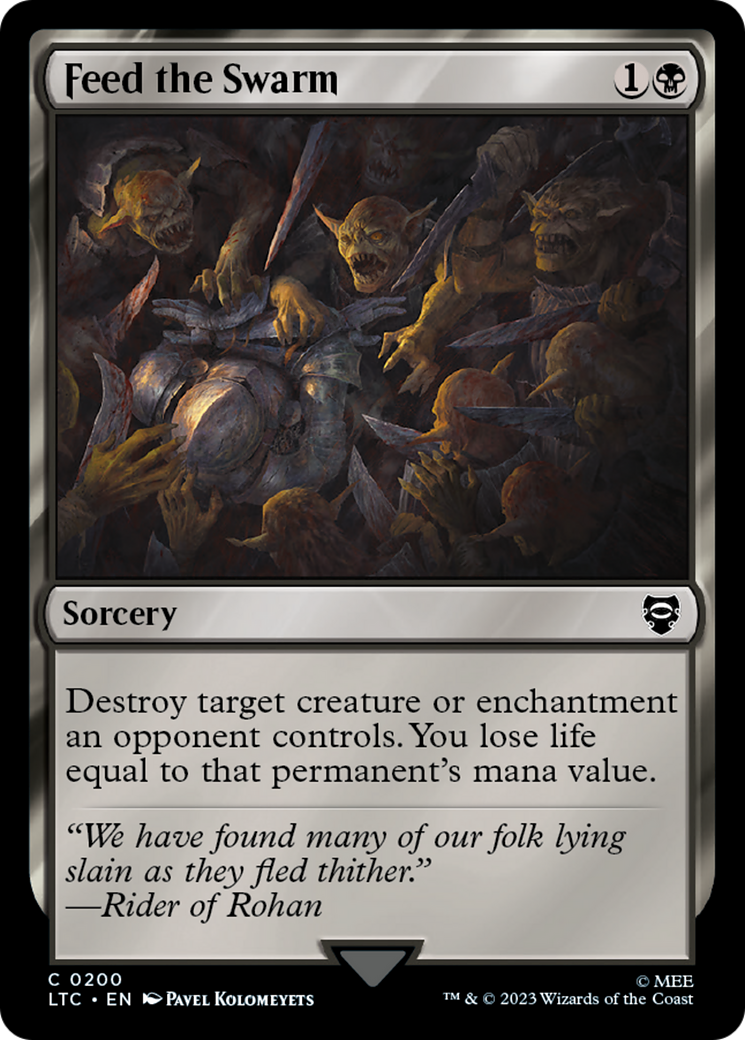Feed the Swarm (LTC-200) - Tales of Middle-earth Commander - Premium MTG Single from Wizards of the Coast - Just $0.08! Shop now at Game Crave Tournament Store