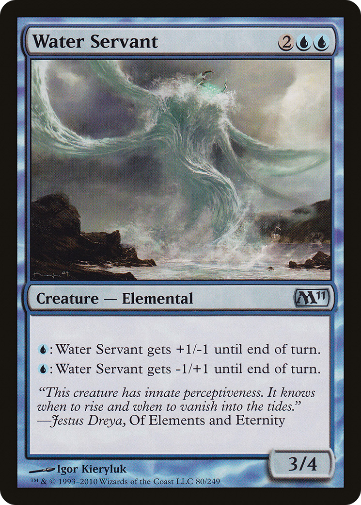 Water Servant (M11-080) - Magic 2011 - Premium MTG Single from Wizards of the Coast - Just $0.25! Shop now at Game Crave Tournament Store