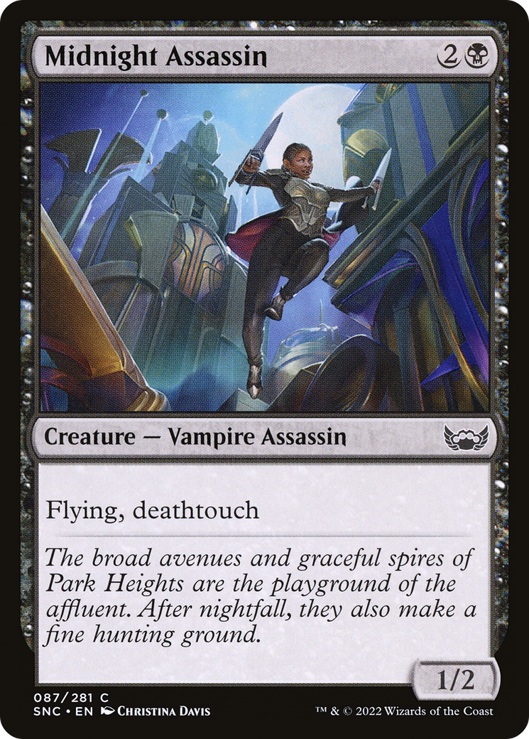 Midnight Assassin (SNC-087) - Streets of New Capenna - Premium MTG Single from Wizards of the Coast - Just $0.08! Shop now at Game Crave Tournament Store