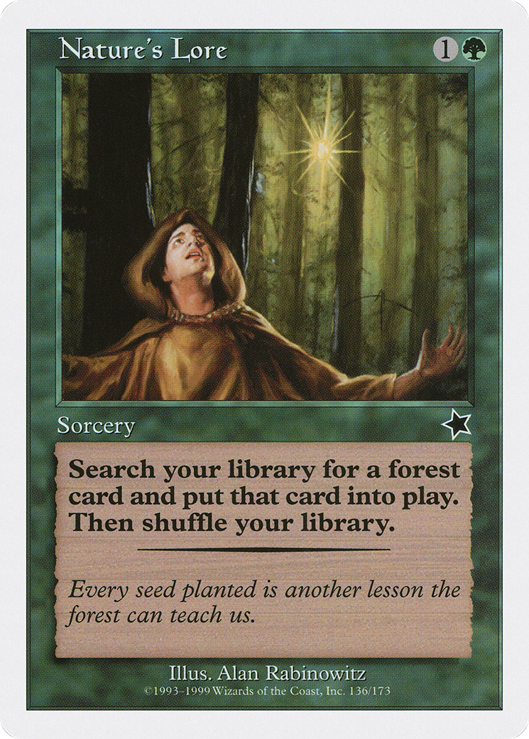 Nature's Lore (S99-136) - Starter 1999 - Premium MTG Single from Wizards of the Coast - Just $2.06! Shop now at Game Crave Tournament Store