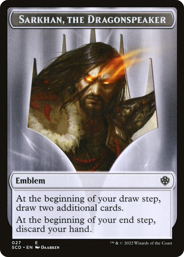 Sarkhan, the Dragonspeaker Emblem (TSCD-027) - Starter Commander Deck Tokens - Premium MTG Single from Wizards of the Coast - Just $0! Shop now at Game Crave Tournament Store