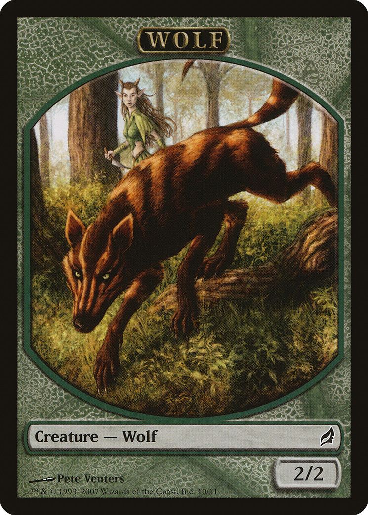 Wolf (TLRW-010) - Lorwyn Tokens - Premium MTG Single from Wizards of the Coast - Just $0.25! Shop now at Game Crave Tournament Store