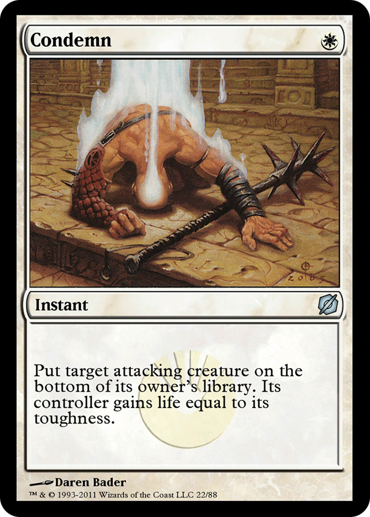 Condemn (TD2-022) - Duel Decks: Mirrodin Pure vs. New Phyrexia - Premium MTG Single from Wizards of the Coast - Just $0! Shop now at Game Crave Tournament Store