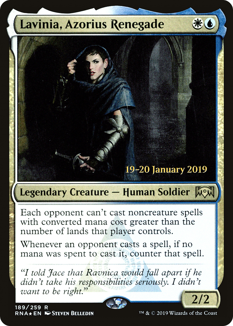 Lavinia, Azorius Renegade (PRNA-189S) - Ravnica Allegiance Promos Foil - Premium MTG Single from Wizards of the Coast - Just $1.18! Shop now at Game Crave Tournament Store