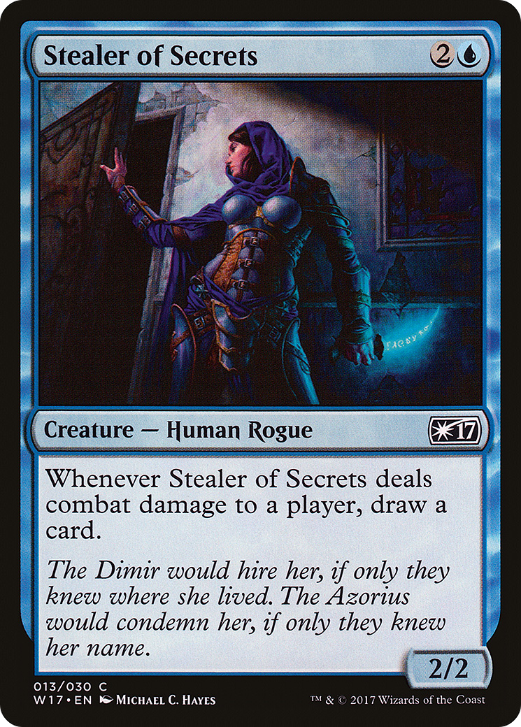 Stealer of Secrets (W17-013) - Welcome Deck 2017 - Premium MTG Single from Wizards of the Coast - Just $0.25! Shop now at Game Crave Tournament Store
