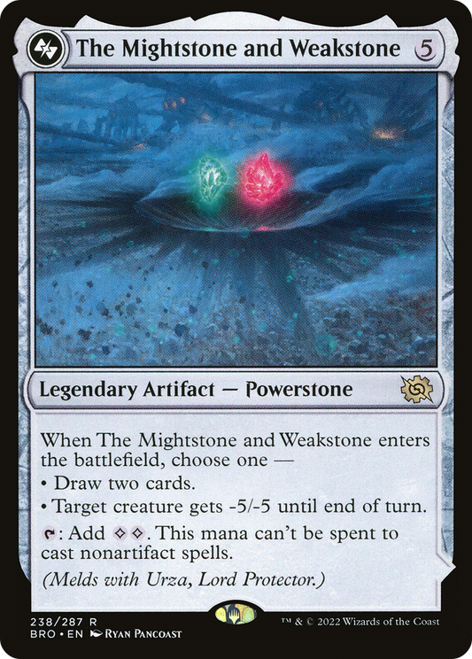 The Mightstone and Weakstone (BRO-238A) - The Brothers' War - Premium MTG Single from Wizards of the Coast - Just $0.75! Shop now at Game Crave Tournament Store