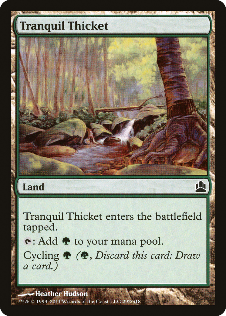 Tranquil Thicket (CMD-292) - Commander 2011 - Premium MTG Single from Wizards of the Coast - Just $0.25! Shop now at Game Crave Tournament Store