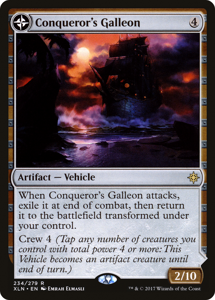 Conqueror's Galleon // Conqueror's Foothold (XLN-234) - Ixalan: (compasslanddfc) Foil - Premium MTG Single from Wizards of the Coast - Just $0.42! Shop now at Game Crave Tournament Store