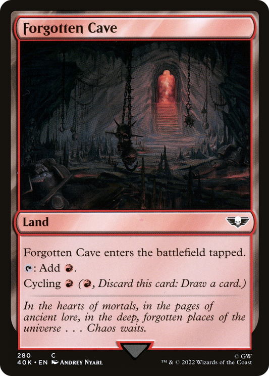 Forgotten Cave (40K-280) - Warhammer 40,000 Commander - Premium MTG Single from Wizards of the Coast - Just $0.08! Shop now at Game Crave Tournament Store