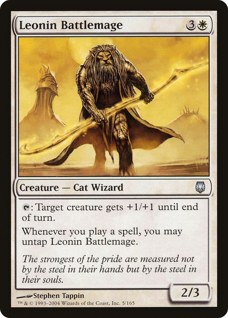 Leonin Battlemage (DST-005) - Darksteel - Premium MTG Single from Wizards of the Coast - Just $0.08! Shop now at Game Crave Tournament Store