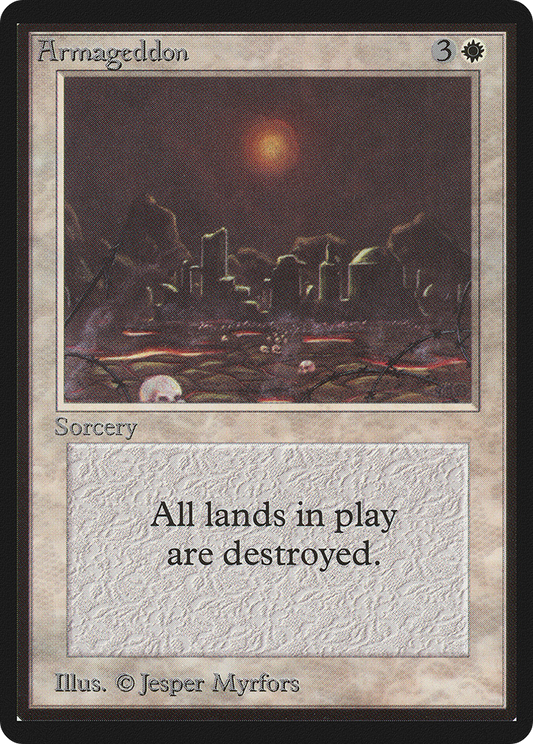 Armageddon (LEB-002) - Limited Edition Beta - Premium MTG Single from Wizards of the Coast - Just $95.76! Shop now at Game Crave Tournament Store