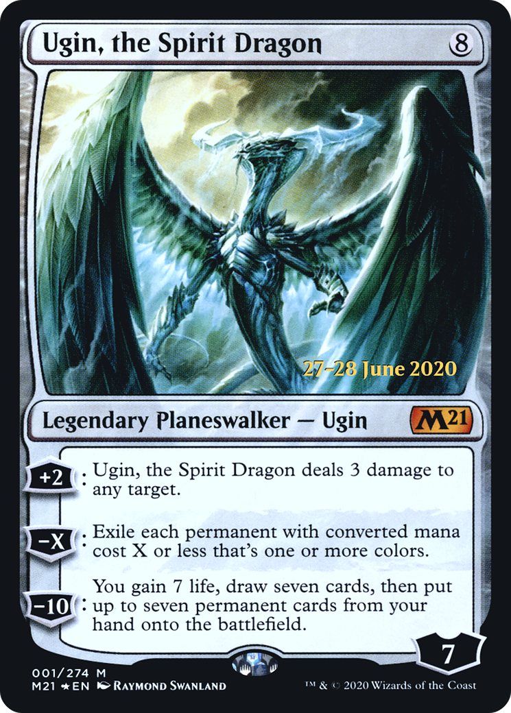 Ugin, the Spirit Dragon (PM21-01S) - Core Set 2021 Promos Foil - Premium MTG Single from Wizards of the Coast - Just $24.26! Shop now at Game Crave Tournament Store