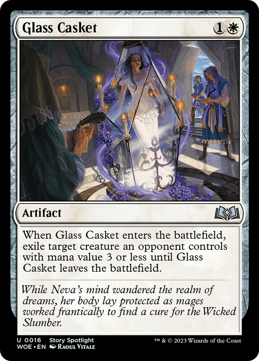 Glass Casket (WOE-016) - Wilds of Eldraine Foil - Premium MTG Single from Wizards of the Coast - Just $0.08! Shop now at Game Crave Tournament Store