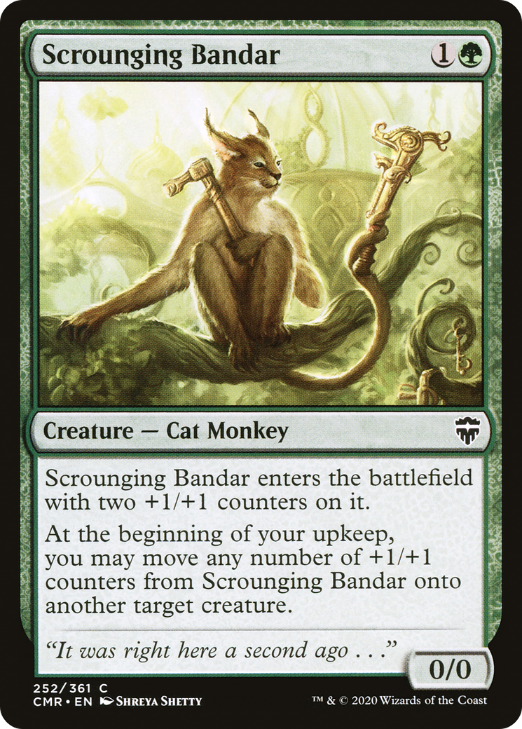 Scrounging Bandar (CMR-252) - Commander Legends - Premium MTG Single from Wizards of the Coast - Just $0.08! Shop now at Game Crave Tournament Store
