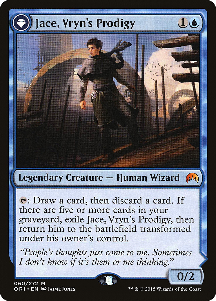 Jace, Vryn's Prodigy // Jace, Telepath Unbound (ORI-060) - Magic Origins: (originpwdfc) - Premium MTG Single from Wizards of the Coast - Just $3.84! Shop now at Game Crave Tournament Store