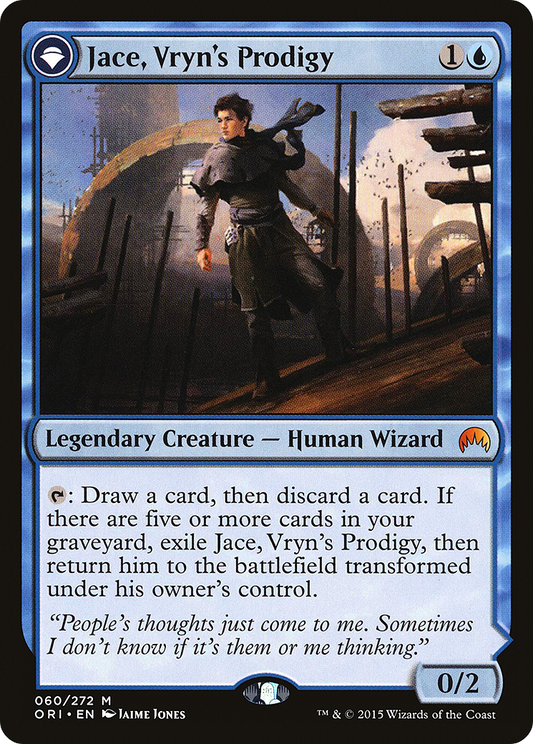 Jace, Vryn's Prodigy // Jace, Telepath Unbound (ORI-060) - Magic Origins: (originpwdfc) - Premium MTG Single from Wizards of the Coast - Just $3.84! Shop now at Game Crave Tournament Store