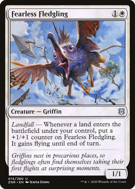 Fearless Fledgling (ZNR-015) - Zendikar Rising - Premium MTG Single from Wizards of the Coast - Just $0.08! Shop now at Game Crave Tournament Store
