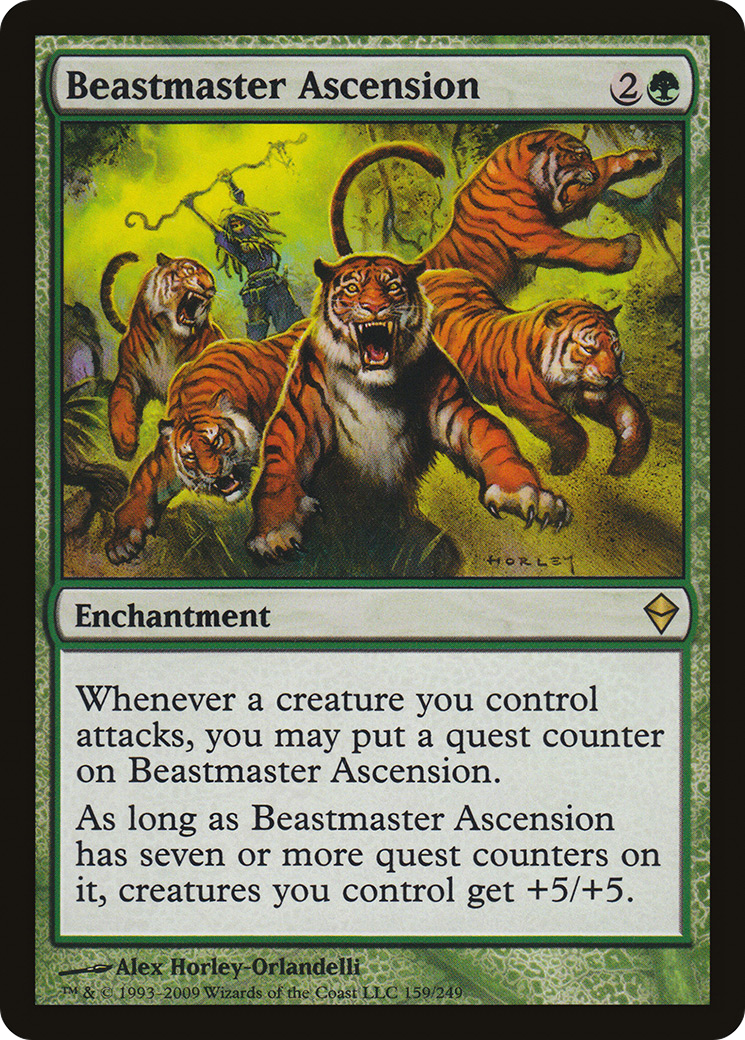 Beastmaster Ascension (ZEN-159) - Zendikar - Premium MTG Single from Wizards of the Coast - Just $2.90! Shop now at Game Crave Tournament Store