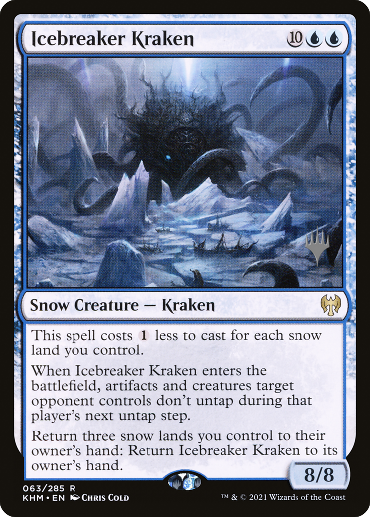 Icebreaker Kraken (PKHM-63P) - Kaldheim Promos: (snow) - Premium MTG Single from Wizards of the Coast - Just $0.72! Shop now at Game Crave Tournament Store