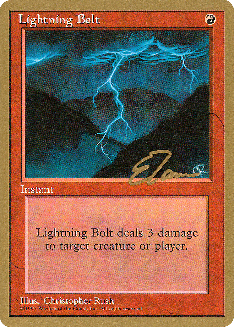 Lightning Bolt (PTC-ET208) - Pro Tour Collector Set - Premium MTG Single from Wizards of the Coast - Just $2.15! Shop now at Game Crave Tournament Store
