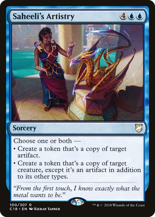 Saheeli's Artistry (C18-100) - Commander 2018 - Premium MTG Single from Wizards of the Coast - Just $0.08! Shop now at Game Crave Tournament Store