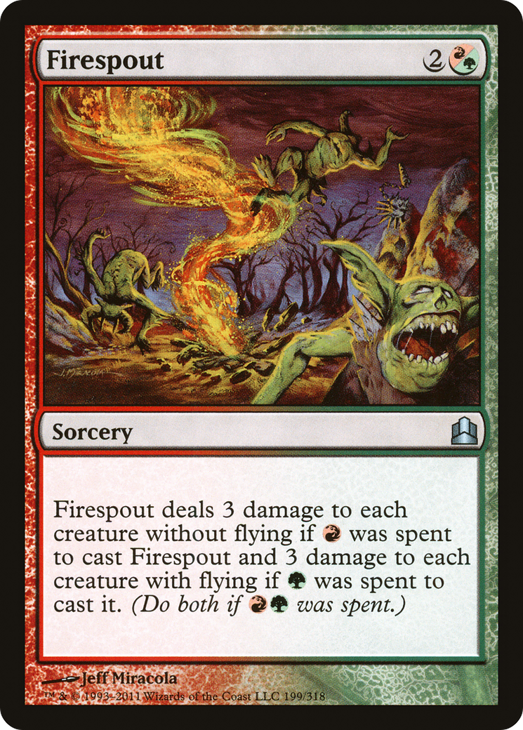 Firespout (CMD-199) - Commander 2011 - Premium MTG Single from Wizards of the Coast - Just $0.69! Shop now at Game Crave Tournament Store