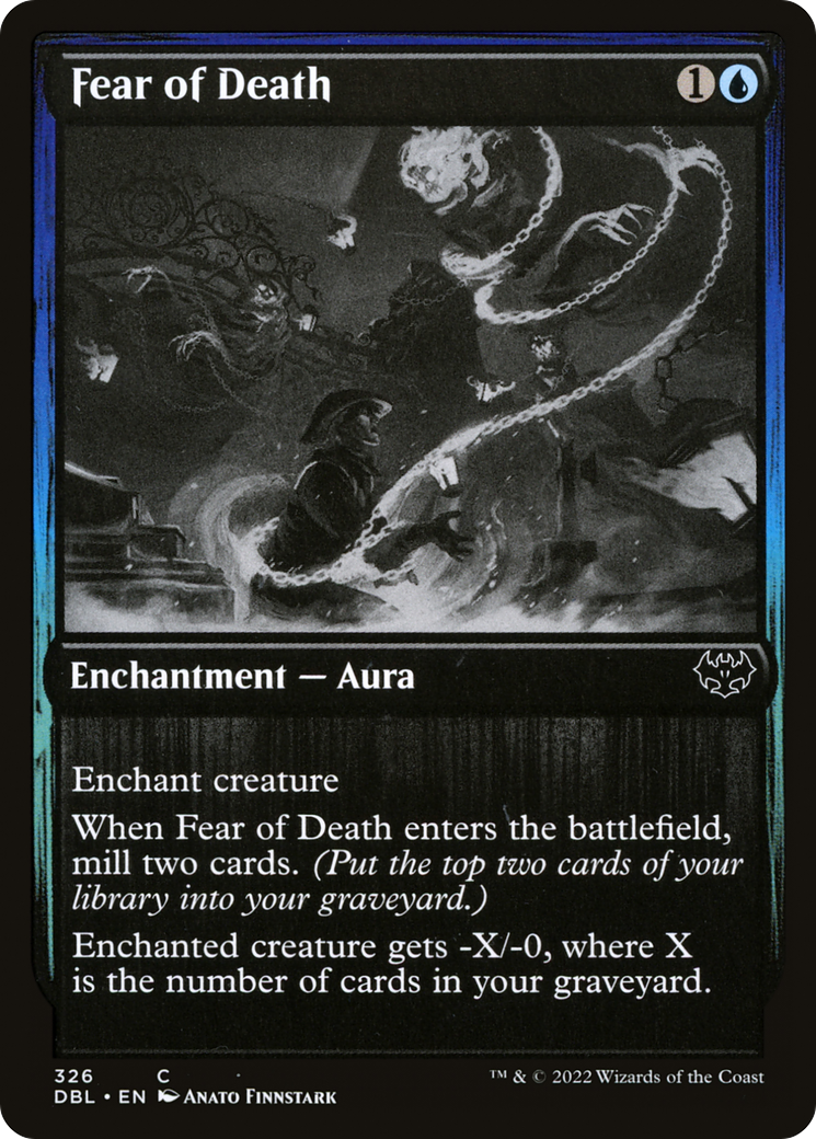 Fear of Death (DBL-326) - Innistrad: Double Feature - Premium MTG Single from Wizards of the Coast - Just $0.08! Shop now at Game Crave Tournament Store