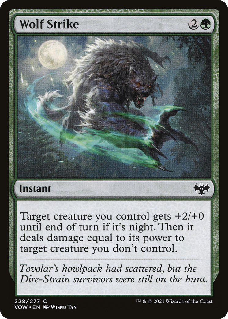 Wolf Strike (VOW-228) - Innistrad: Crimson Vow - Premium MTG Single from Wizards of the Coast - Just $0.08! Shop now at Game Crave Tournament Store