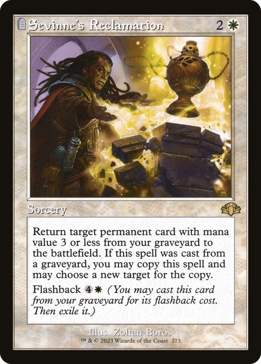 Sevinne's Reclamation (DMR-273) - Dominaria Remastered: (tombstone) - Premium MTG Single from Wizards of the Coast - Just $1.03! Shop now at Game Crave Tournament Store