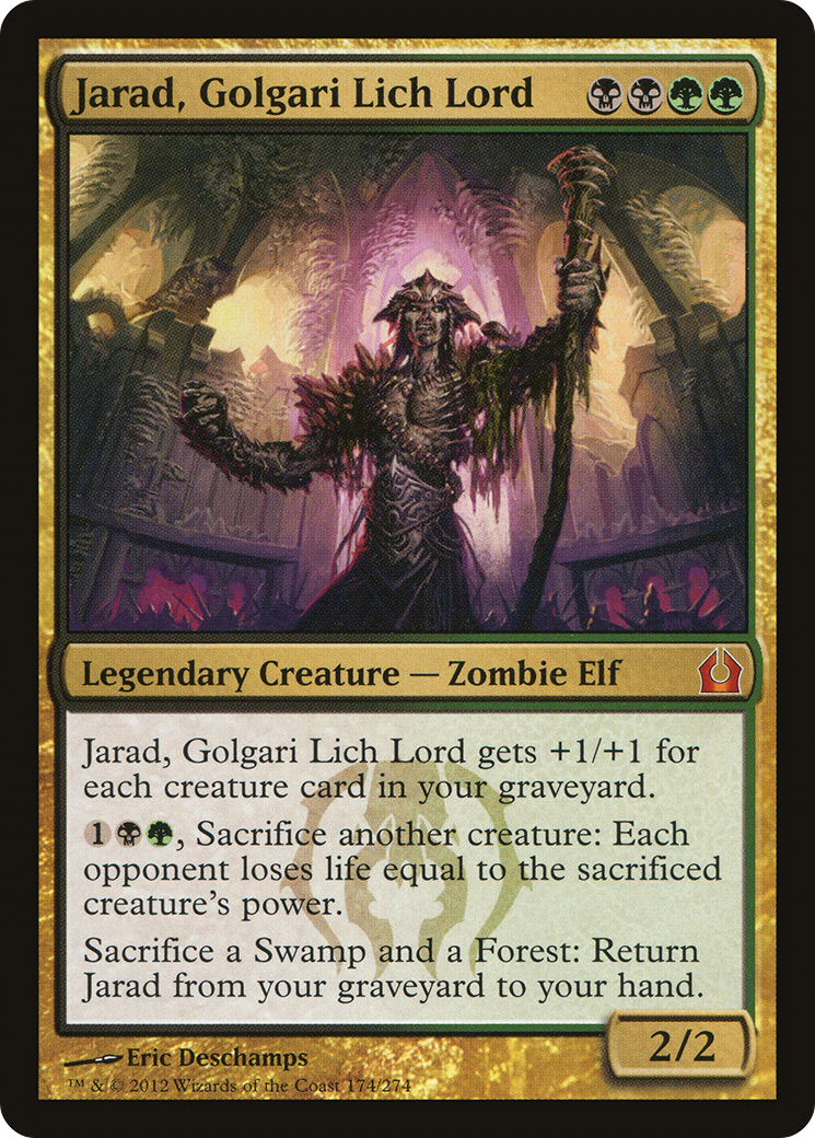 Jarad, Golgari Lich Lord (RTR-174) - Return to Ravnica - Premium MTG Single from Wizards of the Coast - Just $2.74! Shop now at Game Crave Tournament Store